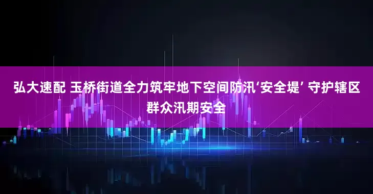 弘大速配 玉桥街道全力筑牢地下空间防汛‘安全堤’ 守护辖区群众汛期安全